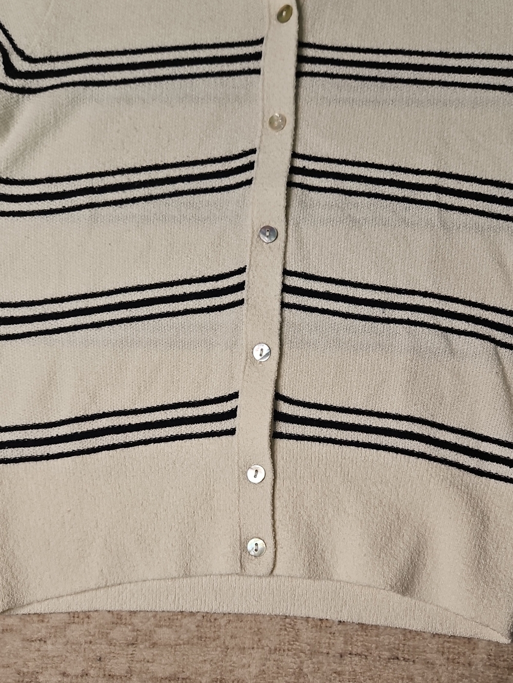 Madewell Women's Striped Polo Sweater Tee - Picture 10 of 13